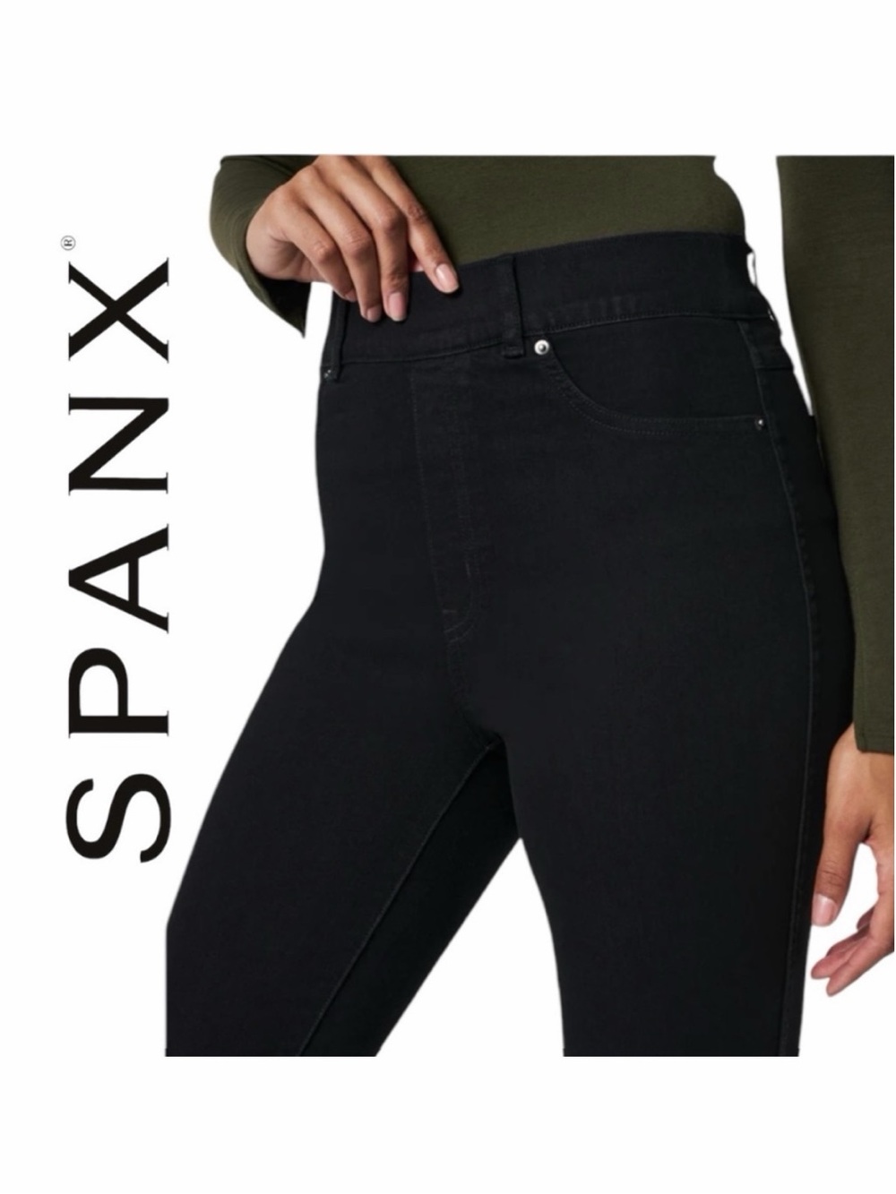 SPANXshape Everywear Black Ankle Skinny Jeans‎ - Size M
